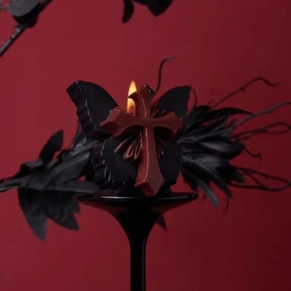 Butterfly Cedarwood Candle — Noir Rouge. Premium intimate ritual accessory for couples. Discreet UK delivery.