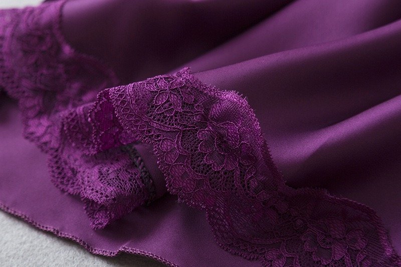 Sapphire blue lounge dress side detail